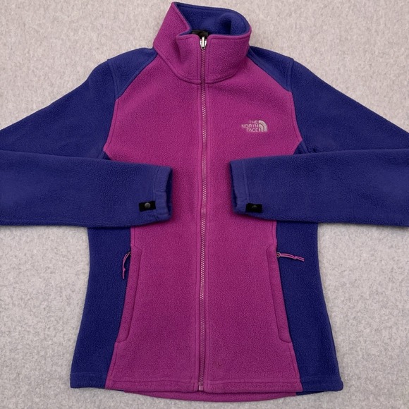 North Face‎ Khumbu Fleece Jacket Women's XS Full Zip Color Block Mock FlashDRY - Picture 1 of 8